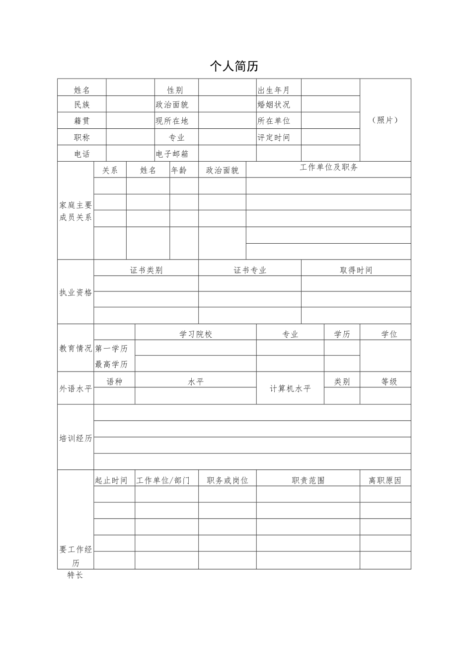 附件：晋城分公司拟招聘人员岗位说明书及个人简历.docx_第2页