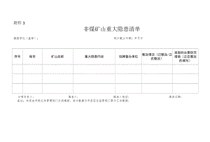 非煤矿山重大隐患清单.docx