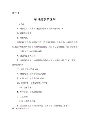 项目建议书提纲.docx