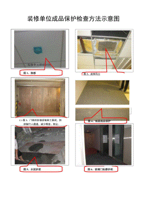 装修单位成品保护检查方法.docx