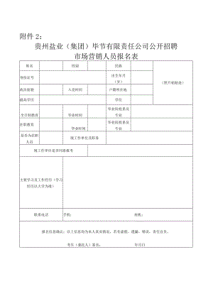 盐业（集团）公司公开招聘市场营销人员报名表.docx