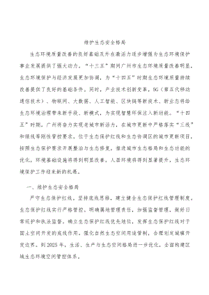 维护生态安全格局.docx