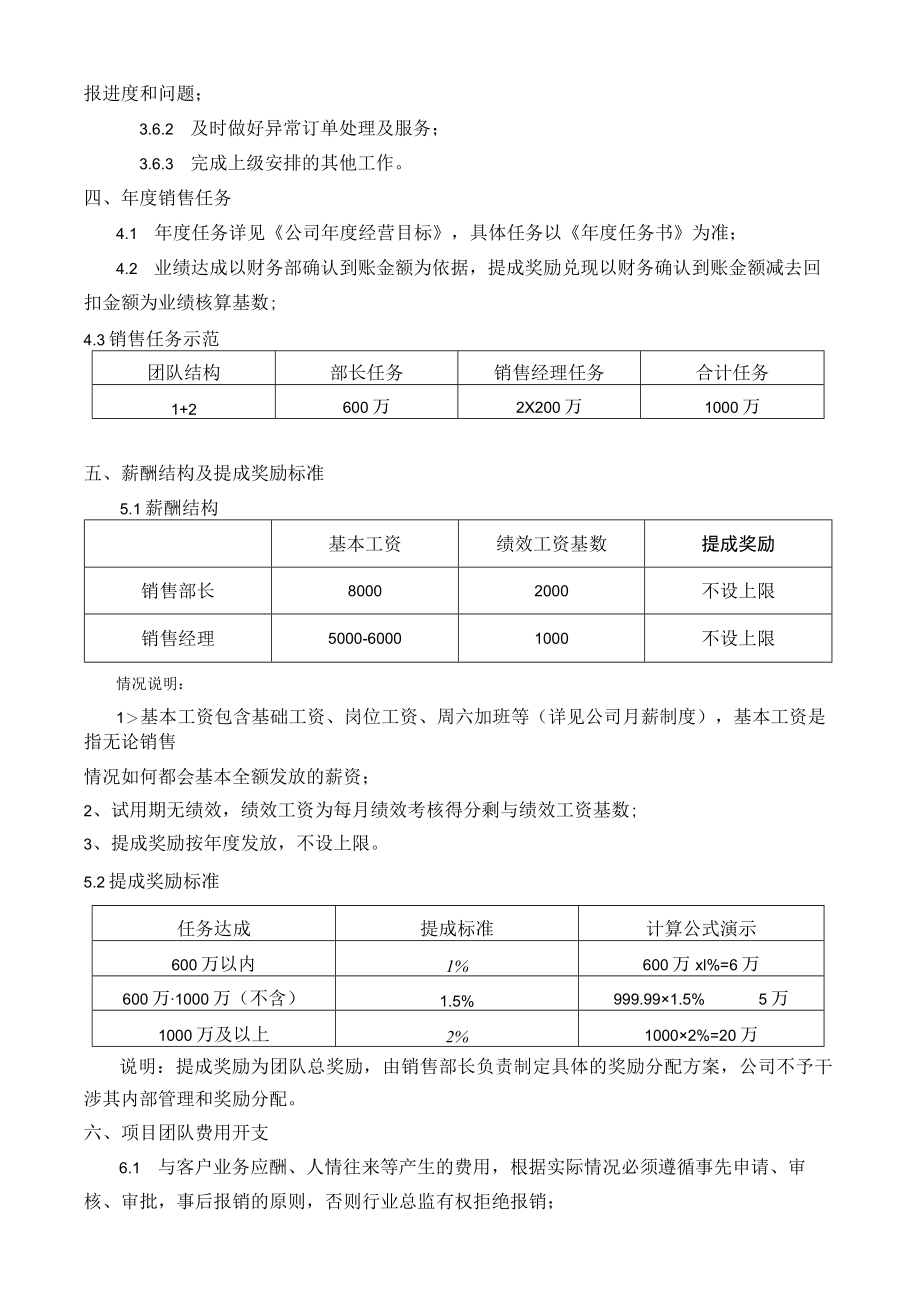 销售部门薪资及提成奖励方案.docx_第3页
