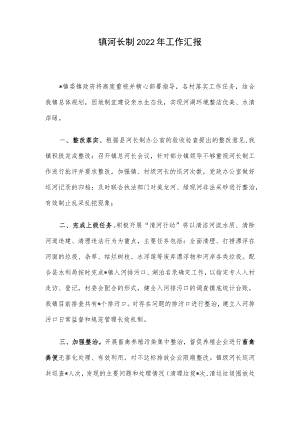 镇河长制2022年工作汇报.docx