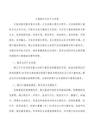 计量服务光伏产业发展.docx