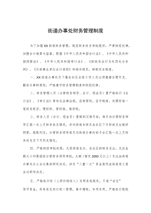 街道办事处财务管理制度.docx