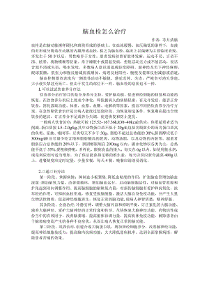 脑血栓怎么治疗.docx