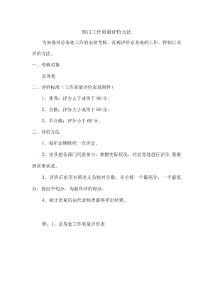 部门工作质量评价办法.docx
