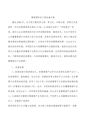 葡萄酒防洪工程实施方案.docx
