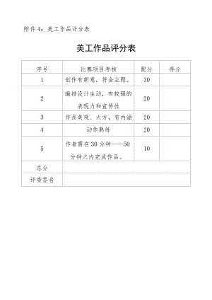 附件4美工作品评分表.docx
