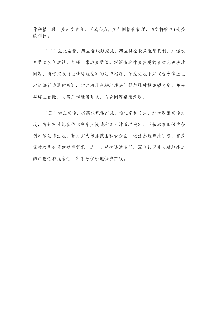 街道农村乱占耕地建房专项清查工作汇报.docx_第2页