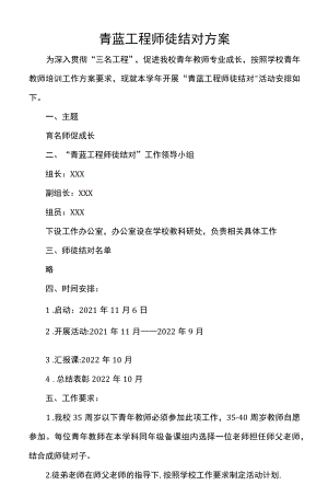 青蓝工程师徒结对方案.docx