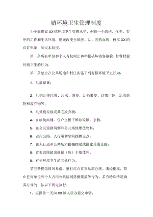 镇环境卫生管理制度.docx