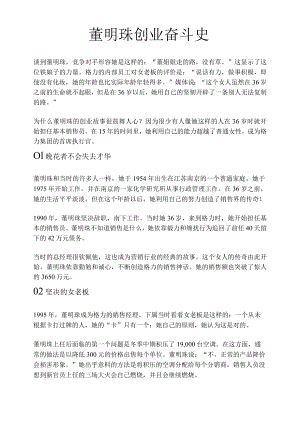 董明珠创业奋斗史.docx