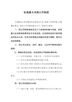 街道重大决策公开制度.docx