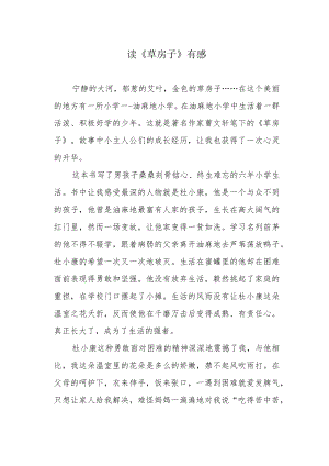 读《草房子》有感.docx