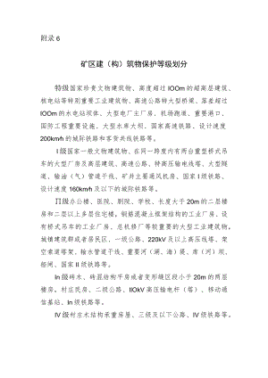 矿区建（构）筑物保护等级划分.docx