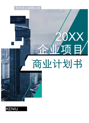 计划书封面封底word模板.docx