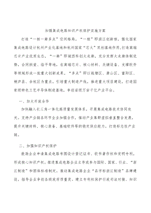 加强集成电路知识产权保护实施方案.docx