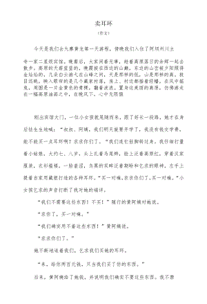 卖耳环作文500.docx