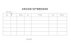 各单位各部门资产管理员备案表.docx