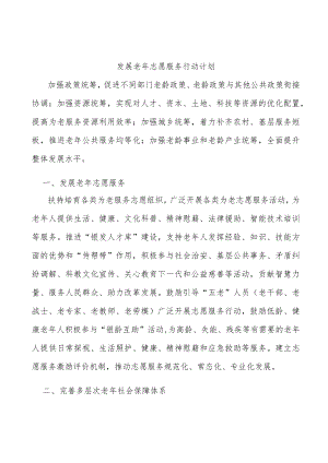 发展老年志愿服务行动计划.docx