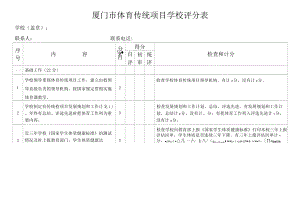 厦门市体育传统项目学校评分表.docx