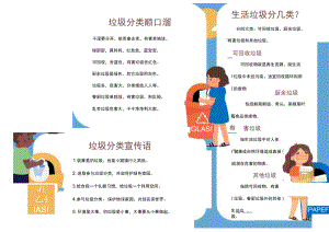垃圾分类小报word模板.docx