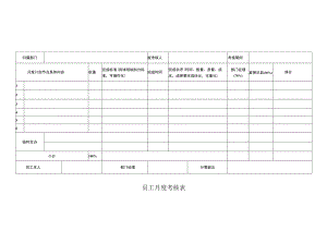 员工月度考核表.docx