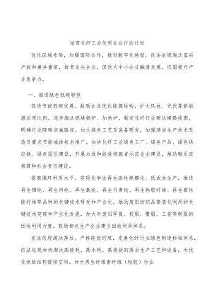 培育化纤工业优质企业行动计划.docx