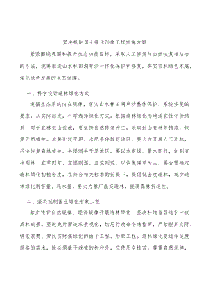 坚决抵制国土绿化形象工程实施方案.docx