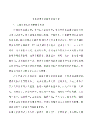 完善消费促进政策实施方案.docx
