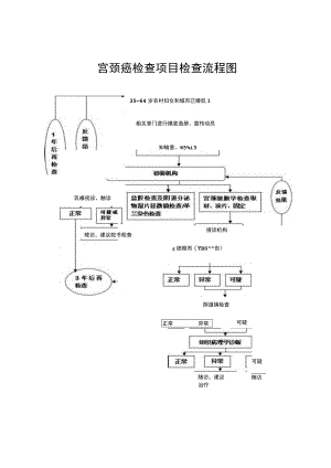 宫颈癌检查项目检查流程图.docx