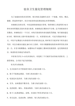 宿舍卫生量化管理细则.docx