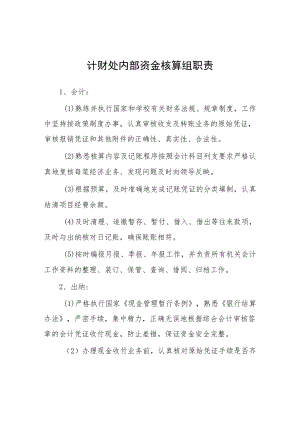 大学计财处内部资金核算组职责.docx