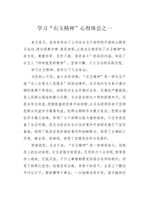 学习“右玉精神”心得体会之一.docx