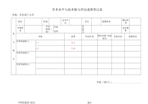 同行专家评议-学术水平与技术能力评议成果登记表.docx