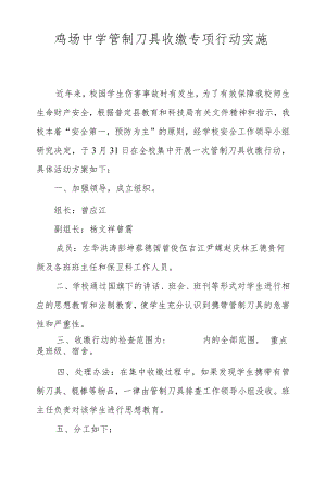 学校收缴管制刀具实施方案.docx