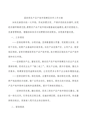 国家级农产品产地市场建设条件工作方案.docx