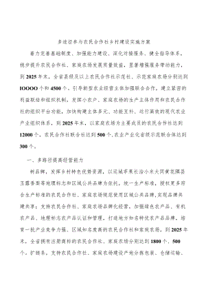 多途径参与农民合作社乡村建设实施方案.docx