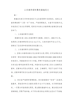 公务接待超标整改措施范文.docx