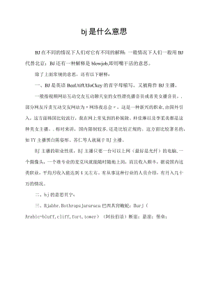 bj是什么意思.docx