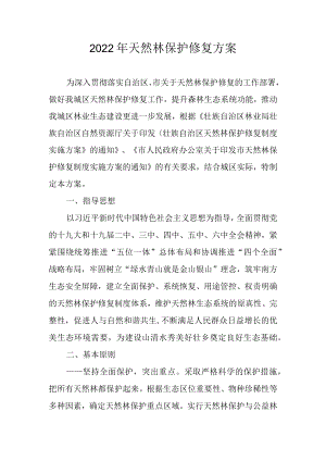 2022年天然林保护修复方案.docx