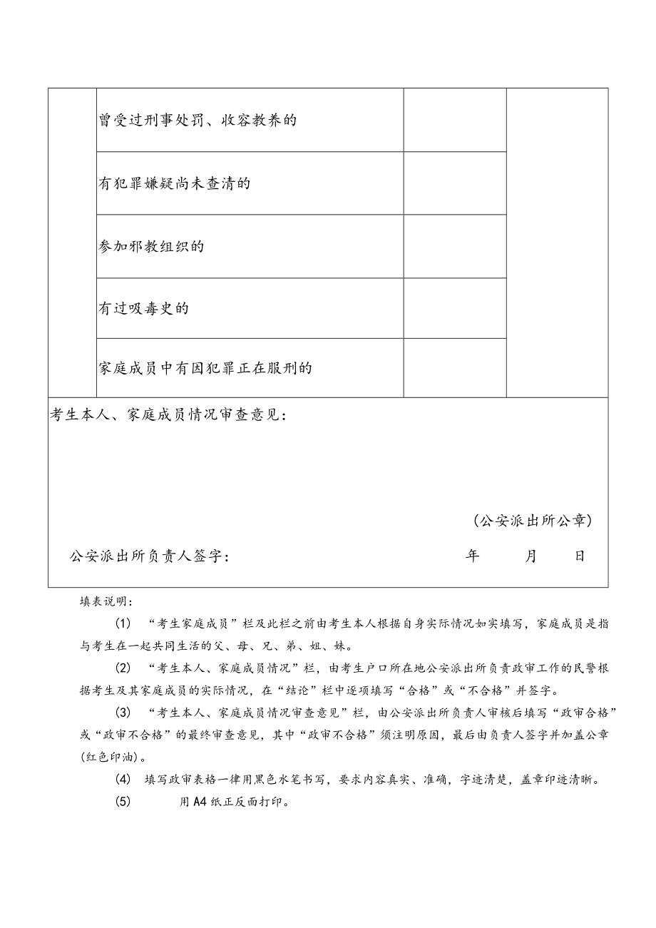 XX警官职业学院202X年在X省招生政审面试体检体能测试工作有关事项的公告.docx_第3页