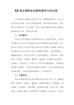 XX县乡镇林业站服务提升行动方案.docx