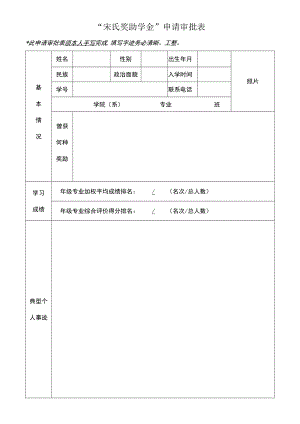 中南财经政法大学特殊困难补助申请与审核表.docx