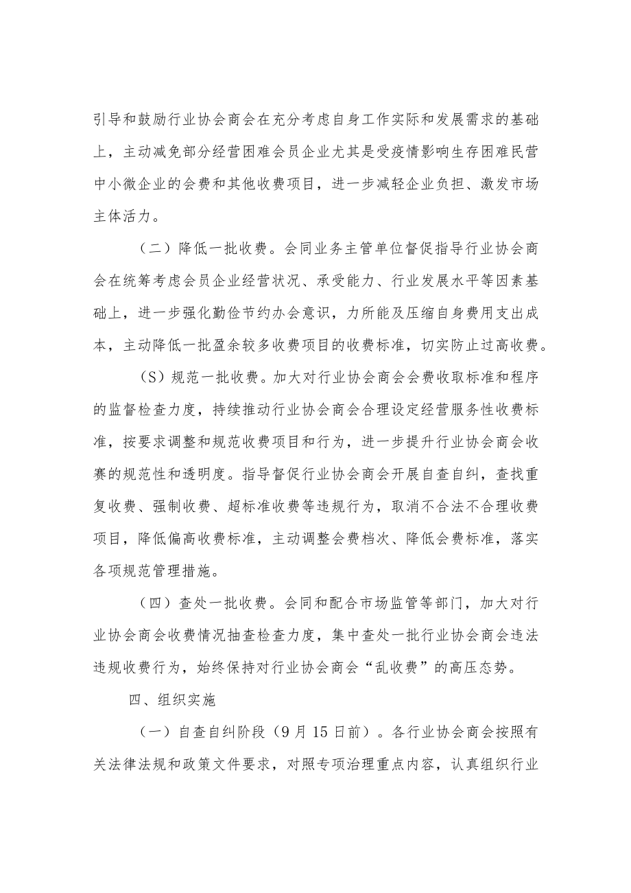 XX县行业协会商会涉企违规收费专项整治行动方案.docx_第2页