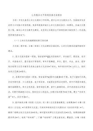公共服务水平持续改善总结报告.docx