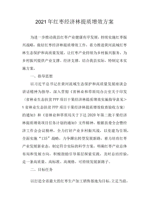 2021年红枣经济林提质增效方案.docx