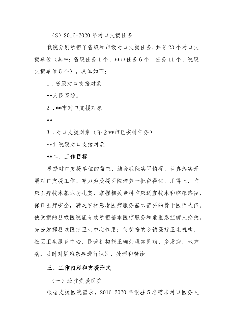 人民医院对口支援工作实施方案（2016-2020年）.docx_第2页